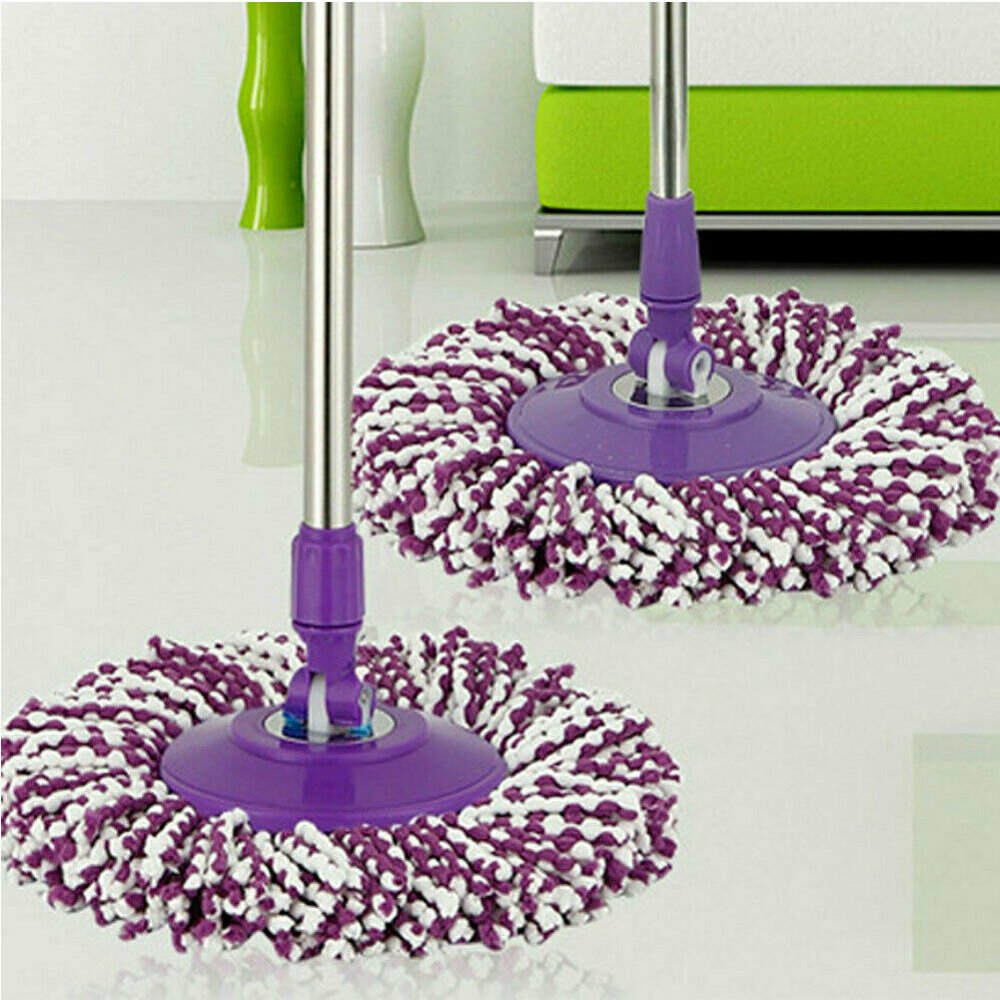 Cathery Clean Round Mop Head Twist Spin Mop System with Bucket and