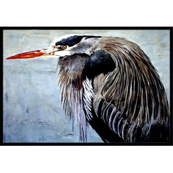 Carolines Treasures  Blue Heron Indoor Or Outdoor Mat