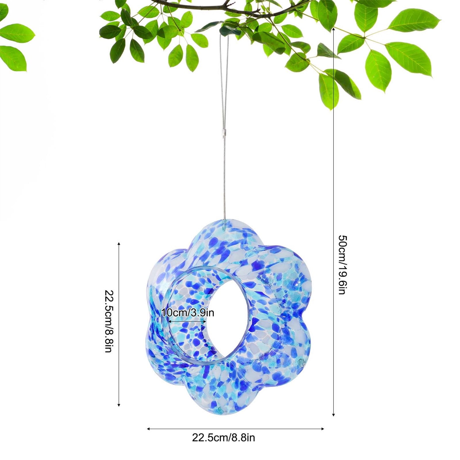 Leak-Proof Hummingbird Feeder for Outdoors, Ant & Bee Resistant with 4 Feeding Ports by PALIFEUR