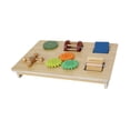 thumbnail image 3 of Tablero sensorial de madera para actividades de niños, juguetes interactivos para desarrollar habilidades motoras finas, juguetes educativos tempranos, 3 of 8
