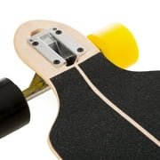 Punisher Skateboards Steampunk 40 Longboard, Double Kick with Drop Down Deck and ABEC-9 Bearings