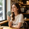 thumbnail image 6 of Desktop and Handheld Small Fan USB Rechargeable Portable Fan with Three Speed Settings Powerful Wind for Indoor Outdoor Use Personal Cooling Device, 6 of 7