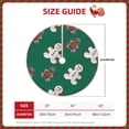 thumbnail image 2 of Sikiie Gingerbread Snowman Cookies Nativity Christmas Tree Skirt, Jesus Christian Winter Holiday Tree Mat Decoration(30-48IN)30", 2 of 6