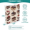 thumbnail image 3 of FORMRS 3 Ring Binder with Pockets 1.5" D-Rings Clip Board 200 Sheets Capacity, Blue Cakes, 3 of 8