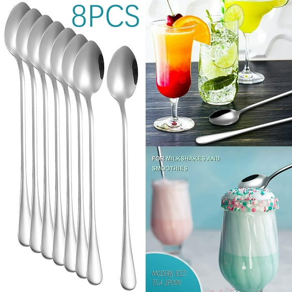 Xuewenshw 8 Pieces 8 Inch Set Ice Tea Stainless Steel Coffee Ice Dessert Outdoor Table Centerpiece Mat