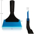 thumbnail image 4 of Shower Squeegee Small Squeegee Window Tint Squeegee Silicone Ice Scraper 5 inch Rubber Window Squeegee for Glass, Mirror, Shower, Auto, Car Windows-Blue, 4 of 8