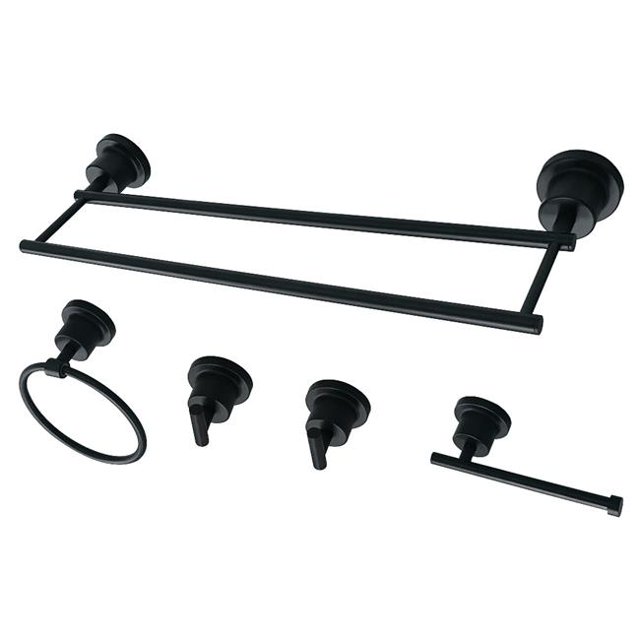 Concord 5 Piece Bathroom Accessory Set - Matte Black