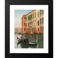 thumbnail image 2 of Claus Adolf Heinrich-Hansen 15x18 Black Modern Framed Museum Art Print Titled - Venice, a Scene on a Canal (1912), 2 of 5