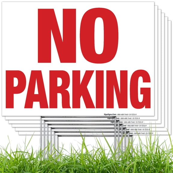 No Parking Yard Sign,
