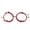Red, variant on Fiaya Women Couples Bracelets for Women Men, 2pcs Matching Bracelets for Couples, Matching Heart Bracelets for Boyfriend Girlfriend (Red)