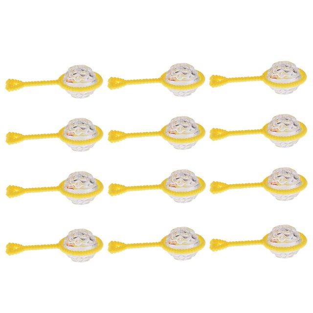 12 Sonajeros Rellenos de Bolsas de para Bebés Table Sprinkles Decoración para Fiestas 2. 56 " Amarillo Yuyangstore Mini Sonajeros