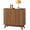 Accent cabinet-Walnut, variant on PHOYAL Fluted Sideboard and Buffets, Walnut Buffet Cabinet with 2 Doors and Adjustable Shelves, Accent Cabinet for Living Room Kitchen Entryway