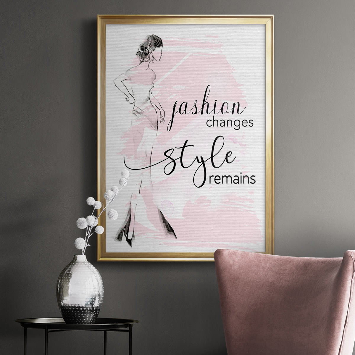 Fashion Changes Style Remains Premium Framed Print - Ready to Hang