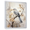 thumbnail image 2 of Designart "Silent Bird Watcher V" Animals Floater Framed Canvas Wall Art, 2 of 7