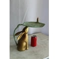 thumbnail image 3 of Aluminum Rabbit Bird and Leaf Bird Feeder for Your Garden Decor 14" x 8" x 13"H, 3 of 11