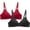 Red, variant on Tbopshirt Wirefree Bras for Women,Adjustable Shoulder Straps Women Bras 2pcs Women's Bra Soild Underwear Bra Everyday Small Cup Underwear