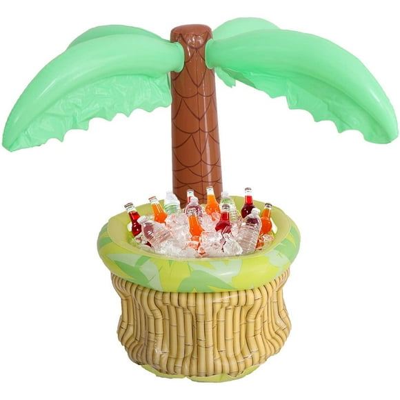 25 Inch Inflatable Palm Tree Coolers Drink Cooler Tropical Hawaiian