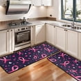 thumbnail image 3 of Kitchen Rugs Sets Of 2,Pink Breast Cancer Anti Fatigue Kitchen Mat Rugs Non Slip Washable,Decorative Kitchen Floor Mats for Kitchen,Sink,Laundry,17"x47"+17"x47", 3 of 5