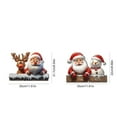 thumbnail image 3 of 2 pcs Christmas Fence peeker Decoration Santa Claus elk Snowman Peeking Garden Yard Cute Outdoor Sign Ornament for Xmas DIY Art Patio Decor, 3 of 9