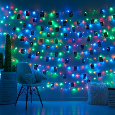 

Toyella String Lights Starry Decorative Lights Star Lights Waterproof Small Bulbs Colorful A