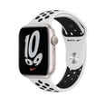 thumbnail image 3 of Apple Watch Nike Series 7 GPS, Caja de Aluminio Starlight de 45 Mm con Correa Deportiva Nike Platino Puro/negra - Normal, 3 of 5