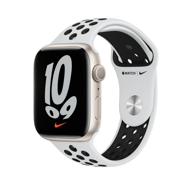 Apple Watch Nike Series 7 GPS, 45mm Starlight Aluminium Case with 