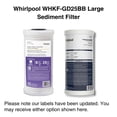 thumbnail image 2 of Filtro de sedimentos de gran capacidad para toda la casa Whirlpool WHKF-GD25BB, 2 of 7