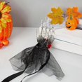 thumbnail image 2 of Skeleton Hand Headband with Gothic Flowers, Punk Style Bone Hair Accessory for Halloween, 1 Piece, 2 of 5
