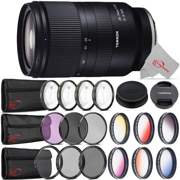 Tamron 28 75mm F 2 8 Di Iii Rxd E Mount Lens Full Frame Format Lens For Sony E E Mount Lens Full Frame Format Lens 67mm Top Filter Kit Walmart Com Walmart Com