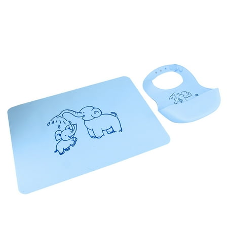 

Foldable Bib Burp Cloth Heat Insulation Silicone Material Easily Hold For Home Use For