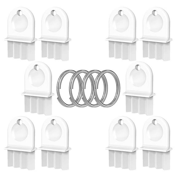 Universal Plastic Dispenser Key Set for Paper Towel Holder Includes Keyrings White Color Fits Most