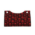 thumbnail image 4 of Lsque Red Skulls Printed Long Tissue Box Cover Holder, Facial Paper Organizer Dispenser,Triangle with Bottom Belt, PVC Leather Decorative Organizer, 4 of 9