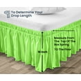 thumbnail image 5 of SGI Bedding 16 Inch Wrap Around Bedskirt | Microfiber Wrap Around Bed Skirt | Fade-Resistant, Wrinkle-free, Anti-static, Decorative, Extra Storage Space, Clutter-Free | Family King, Parrot Green, 5 of 8