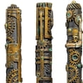 thumbnail image 3 of Design Toscano CL68402 Industrial Steampunk Sculptural Ink Transport Pens,Antique Gold, 3 of 3