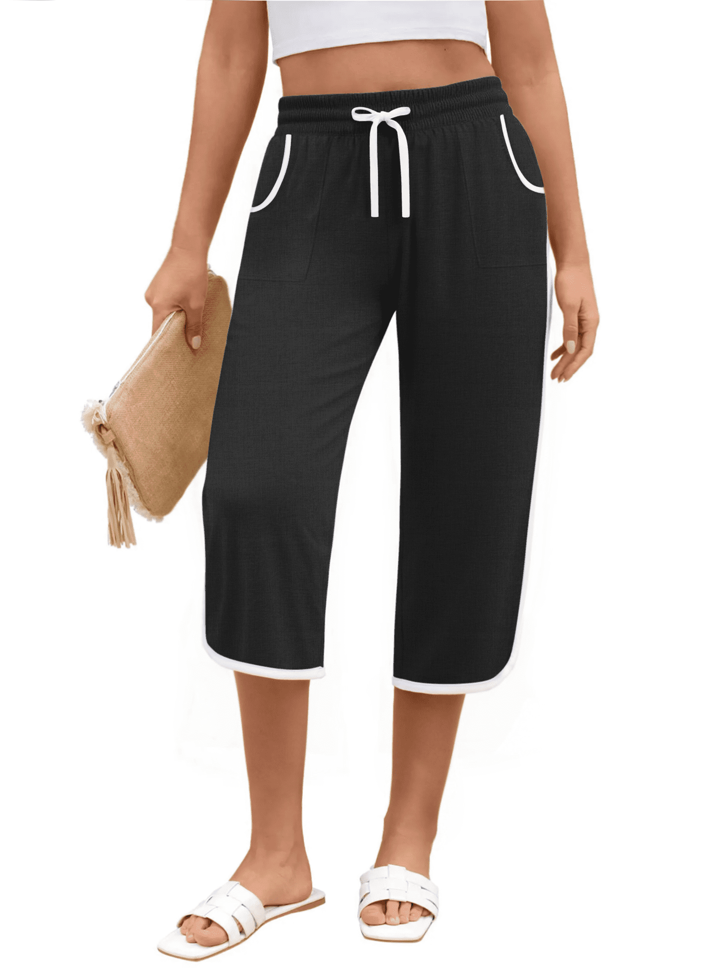 Under Armour Womens HeatGear High Waisted Pocketed Capri Charcoal