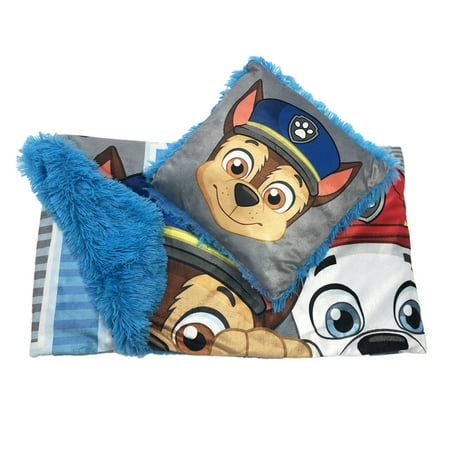 paw patrol pillow and throw set