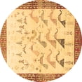 thumbnail image 1 of Ahgly Company Indoor Round Persian Brown Traditional Area Rugs, 3' Round, 1 of 4
