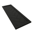 thumbnail image 6 of 12"W x 33"H True Fit PVC Single Panel Herringbone Modern Style Fixed Mount Shutters, Black (Per Pair - Hardware Not Included), 6 of 8
