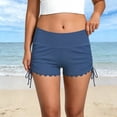 thumbnail image 2 of CAIVO Women High Waist Bikini Swim Bottoms Athletic Yoga Shorts With For Beach Sports Classic Summer Outdoor Casual Solid Color Bottoms, 2 of 4