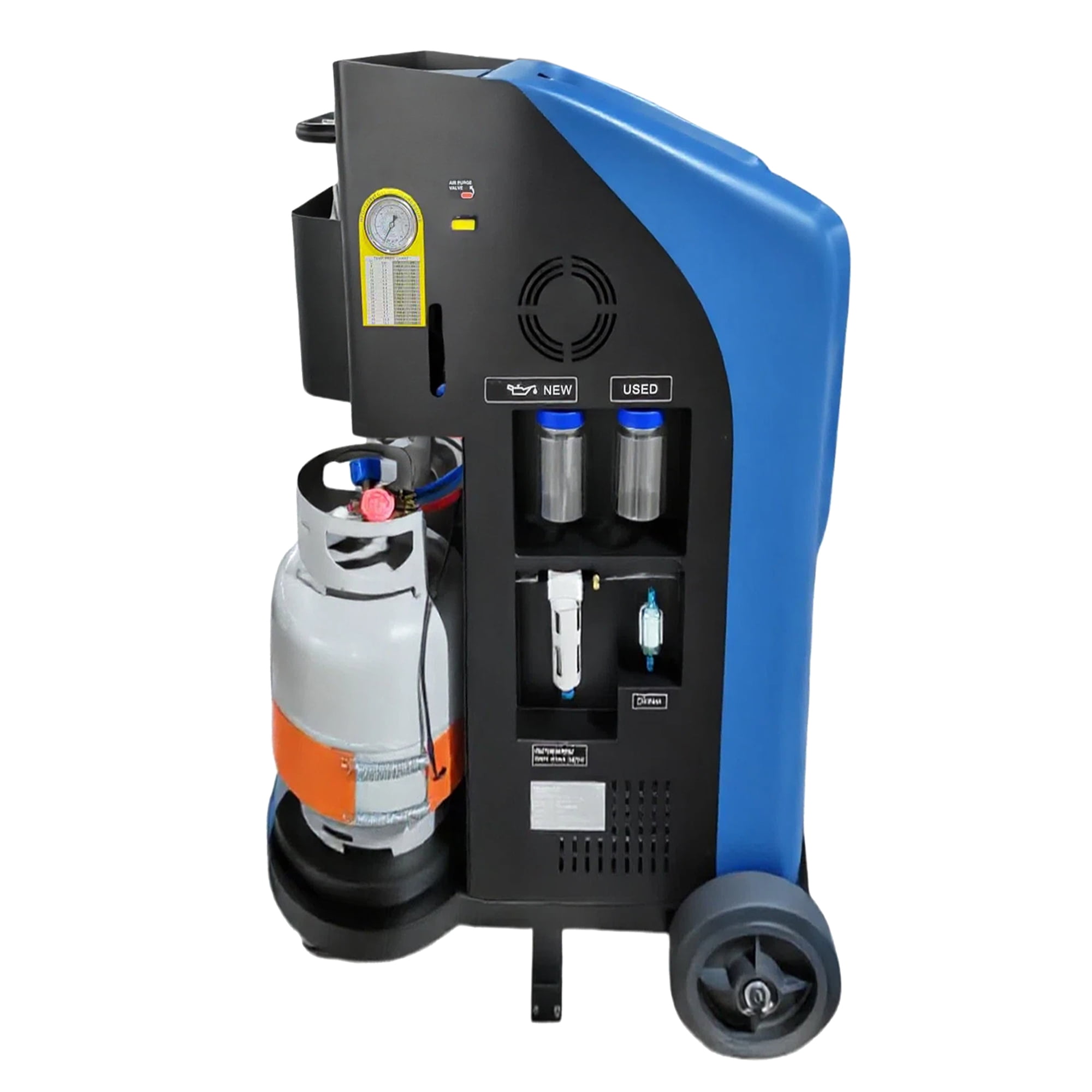 LAUCO Cool Air Duo-AC Machine PRO, Professional Automotive AC Recovery, Recharge & Recycling Machine | Full-Automatic Dual Refrigerant Service Station with 7-Inch Touch Screen - 87273