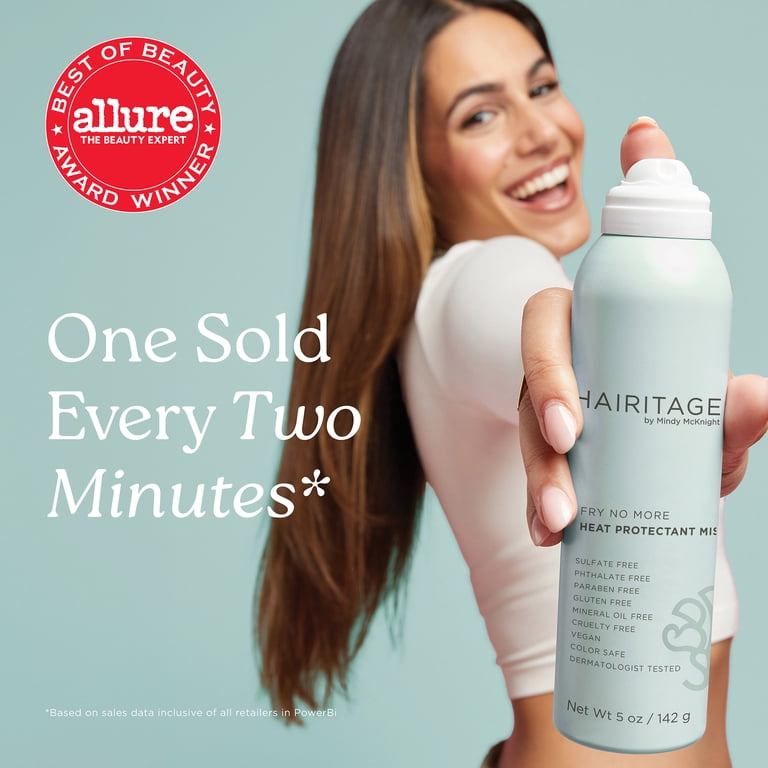 Hairitage Fry No More Heat Protectant Spray with Rice Starch, 5 oz photo 2