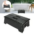 thumbnail image 3 of Folding Step Stool, Portable Step Ladder with Non Slip Grips, Large Platform, 300 Lb Loading Capacity, Made of Plastic, for Elderly, Pregnant, Bathroom Travel Use, 3 of 7