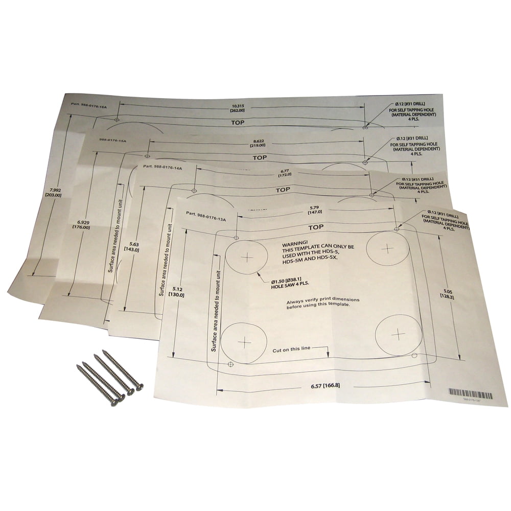 Lowrance Flush Mount Kit for HighDefinition System Displays