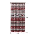 thumbnail image 5 of Red Christmas Deer and Snowflake Pattern Shower Curtain 36"x72" ,Bathroom Decorative Shower Curtains Set with 12 Hooks,Modern Waterproof Washable Shower Curtain, 5 of 6