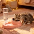 thumbnail image 4 of Pet Bowl Plastic Auto Water Dispenser Double Drinking Station No Spill Non-Slip for Small Medium Dogs Cats by MPOISVA, 4 of 5