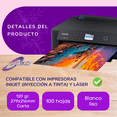 thumbnail image 3 of Papel Opalina 120g CURSOR Carta 100 Hojas Blanco Delgada Paquete blanco carta, 3 of 5