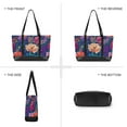 thumbnail image 6 of FORMRS Canvas Laptop Tote Bag for Women with 15.6" Computer Compartments Shoulder Handbag, Blooming Flowers Pattern, 6 of 7