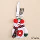 thumbnail image 1 of Tableware Fork Knife Holder Bag Navidad 2021 Noel Christmas Decorations for Home Dinner Table Decor New Year 2022 Christmas Gift, 1 of 5