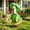 Green, variant on Raincoat Porch Goose Outfit, Yard Gooses Clothes, Garden Decoration Outfit, Patio Gooses Statue Accessories