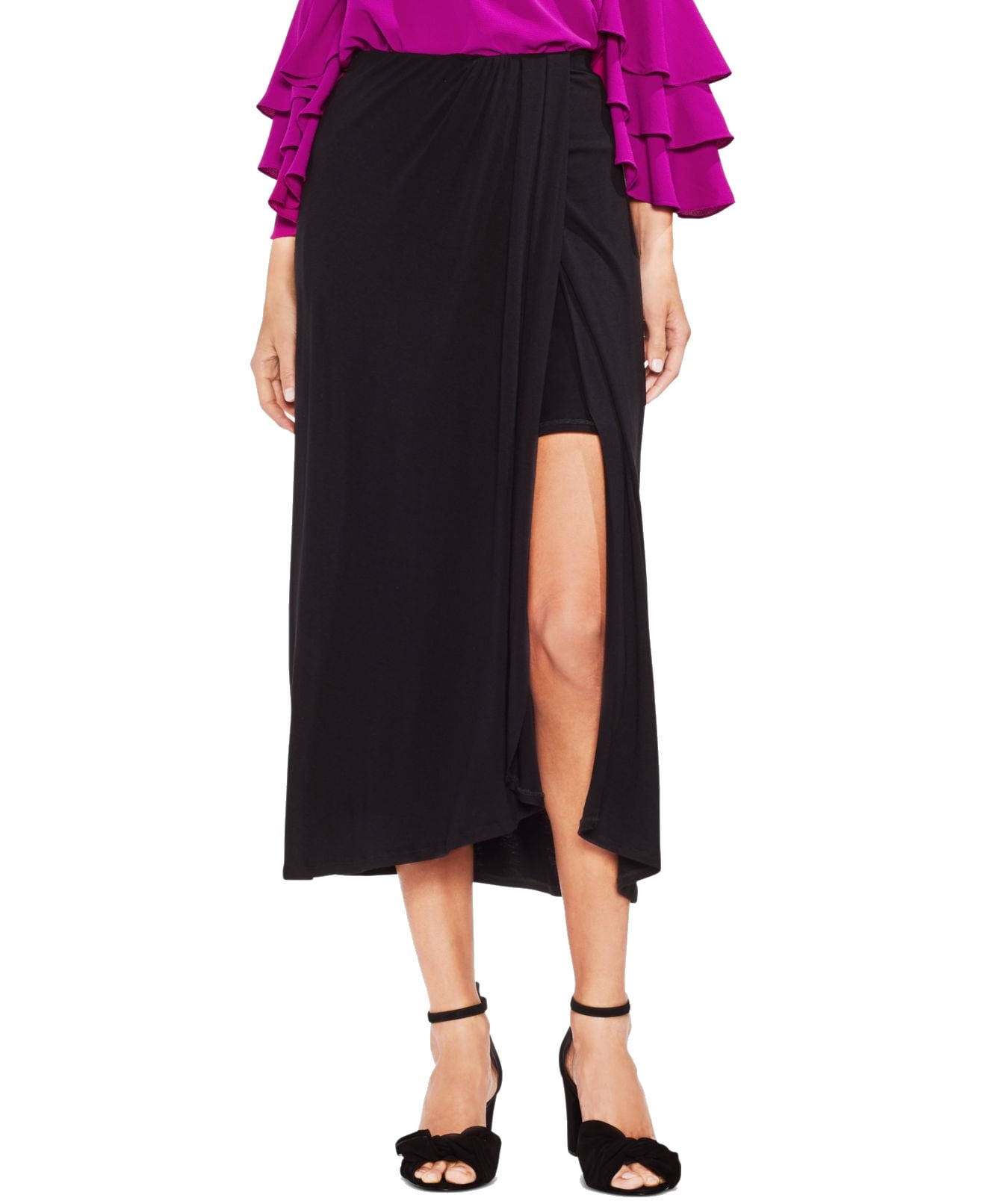 black maxi skirt walmart